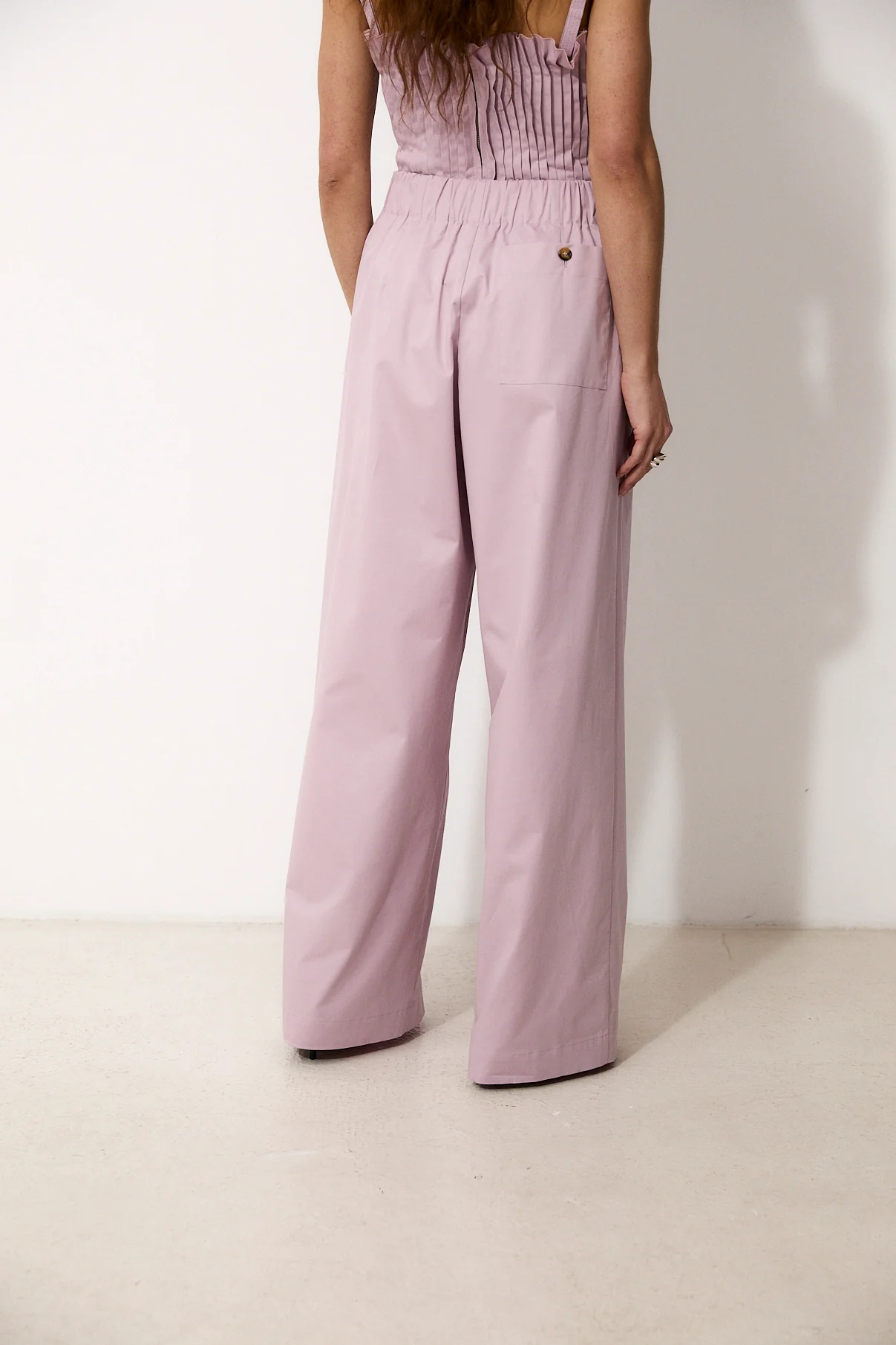 SILVA | Lilac Poplin Trousers - Image 5