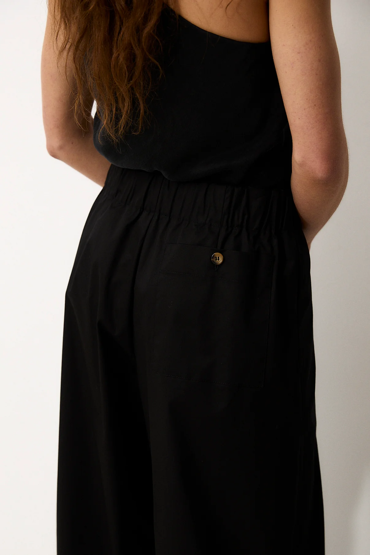 SILVA | Black Poplin Trousers - Image 6