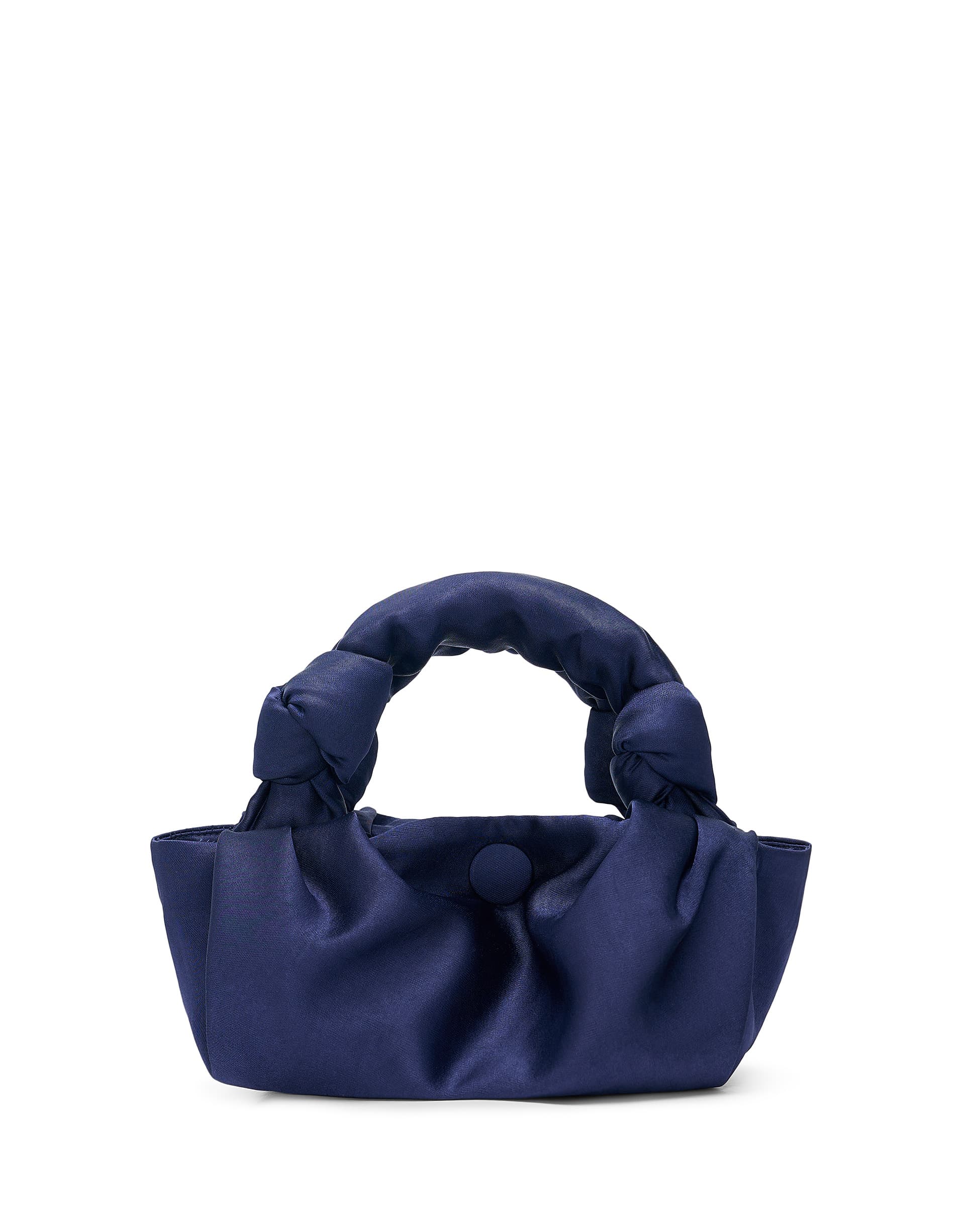 GYOSA | Dark Blue Satin Handbag