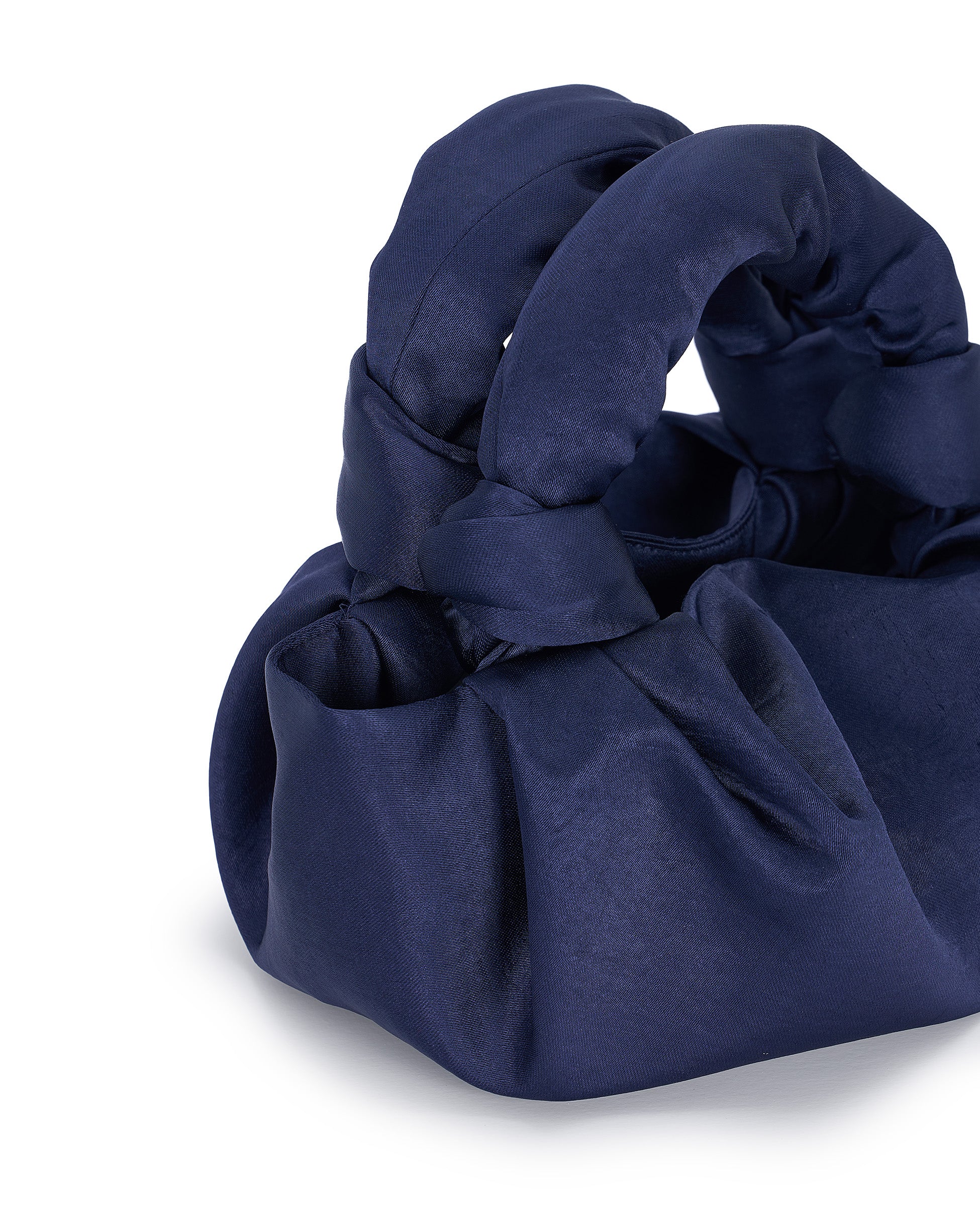 GYOSA | Dark Blue Satin Handbag - Image 2